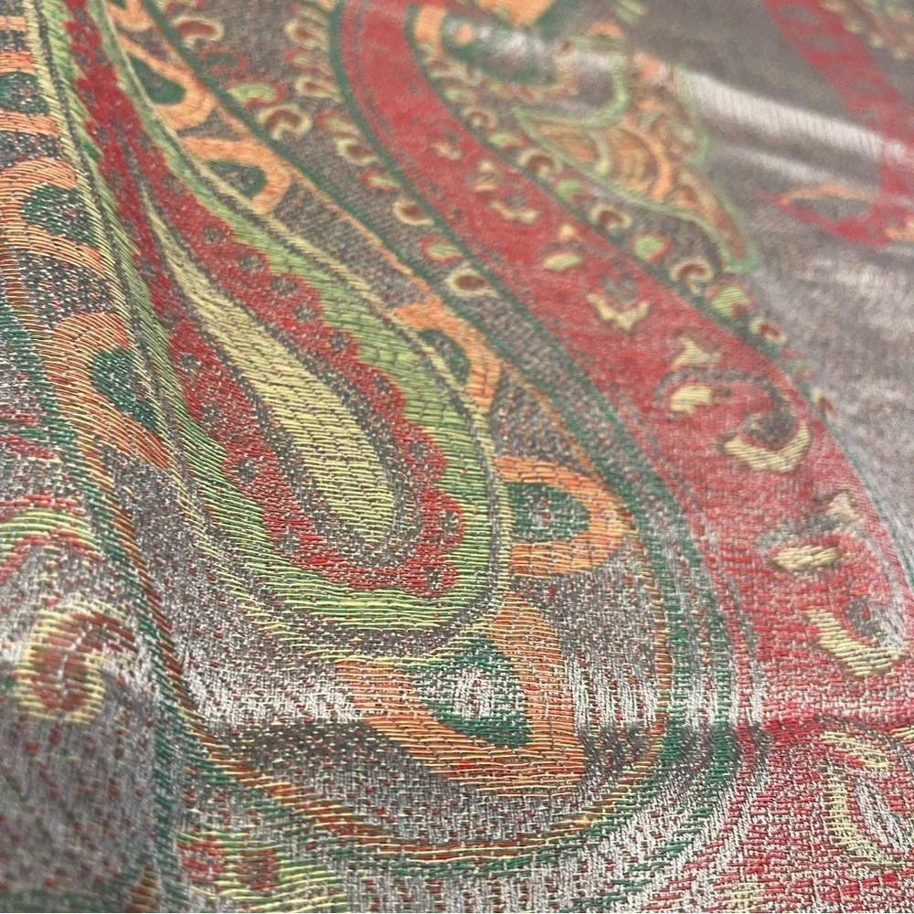 Cashmere Paisley Patterned Scarf 28” x 70”